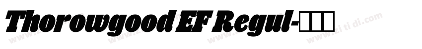 Thorowgood EF Regul字体转换 Thorowgood EF Regul字体转换
